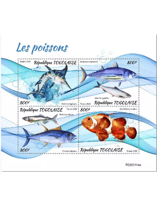 n° 7955/7958 - Timbre TOGO Poste