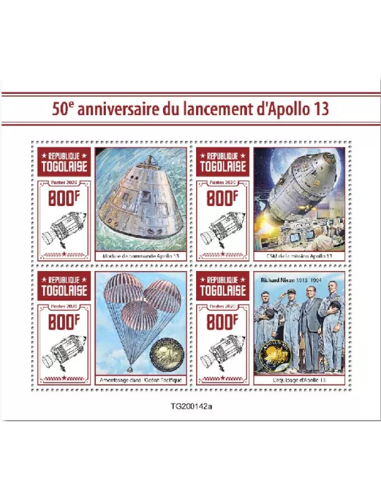 n° 8067/8070 - Timbre TOGO Poste