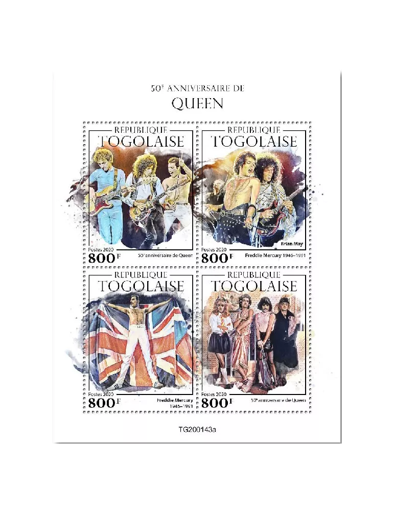 n° 8071/8074 - Timbre TOGO Poste
