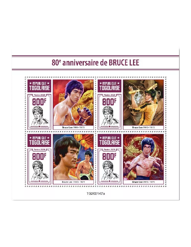 n° 8087/8090 - Timbre TOGO Poste