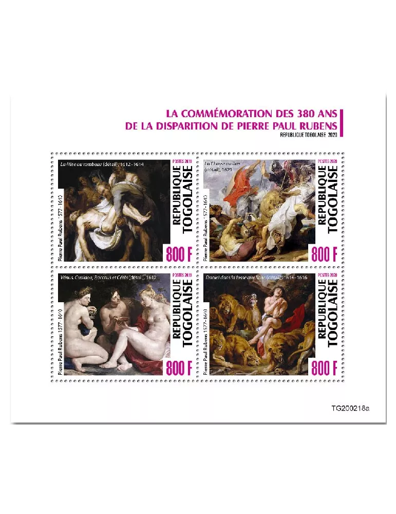 n° 8238/8241 - Timbre TOGO Poste