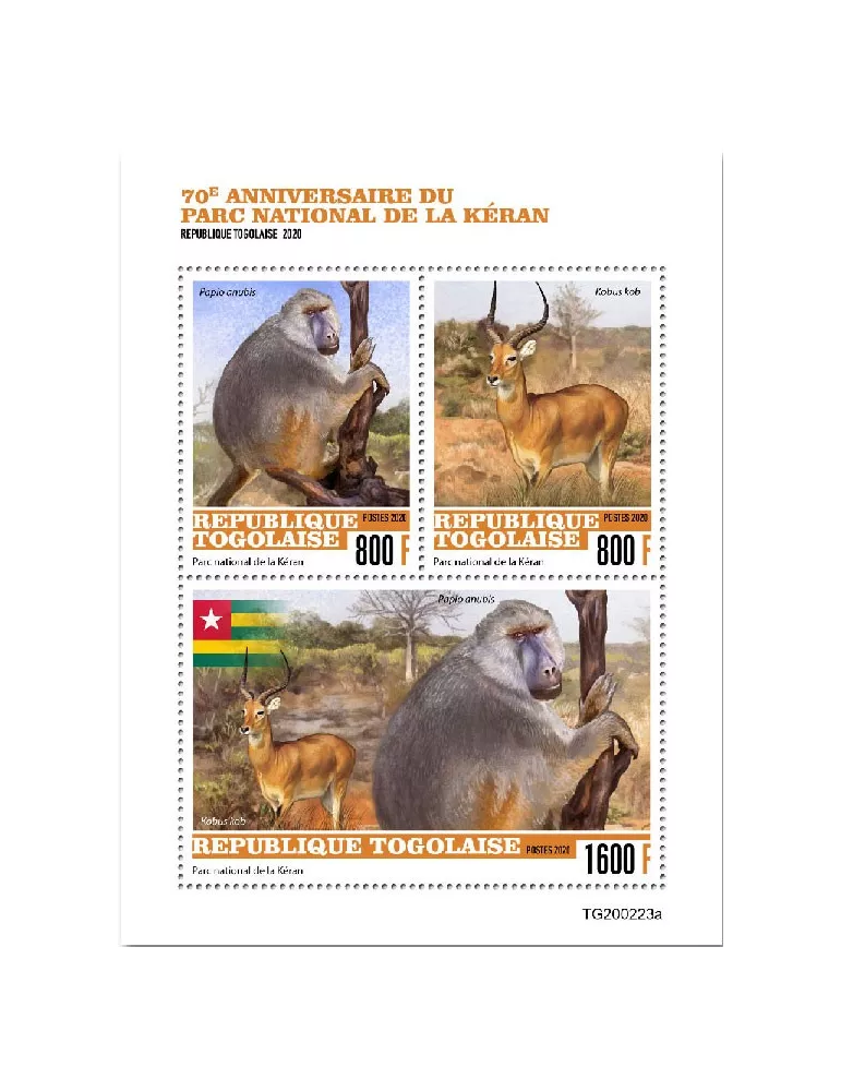 n° 8258/8260 - Timbre TOGO Poste