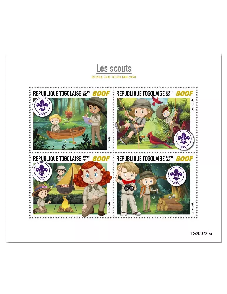 n° 8265/8268 - Timbre TOGO Poste