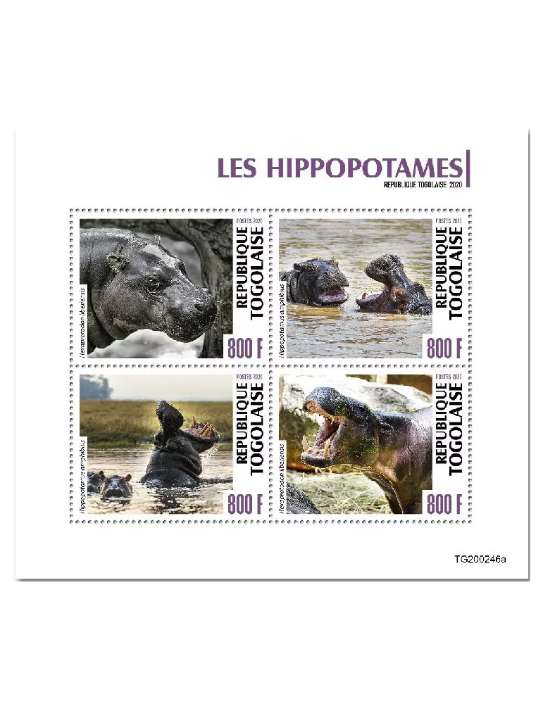 n° 8363/8366 - Timbre TOGO Poste