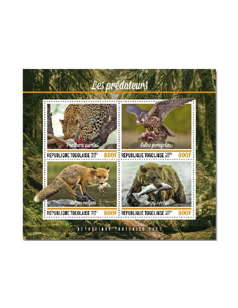 n° 8444/8447 - Timbre TOGO Poste