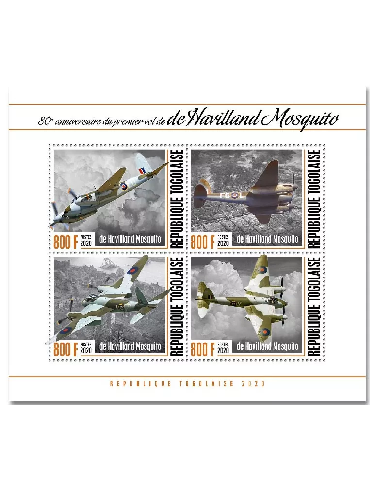 n° 8481/8484 - Timbre TOGO Poste