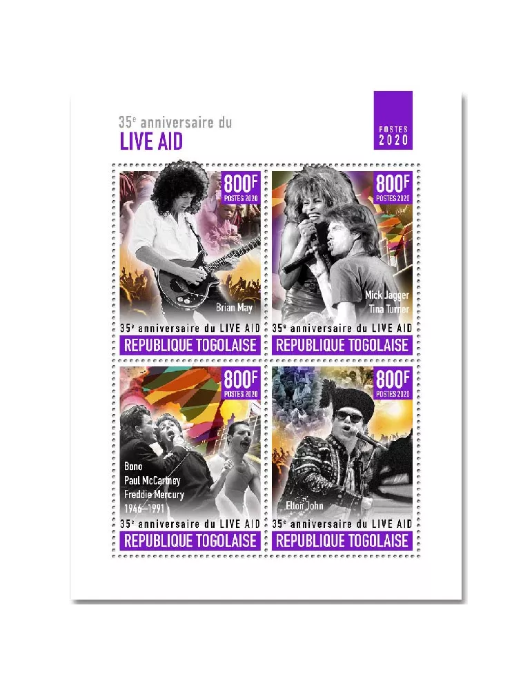 n° 8604/8607 - Timbre TOGO Poste