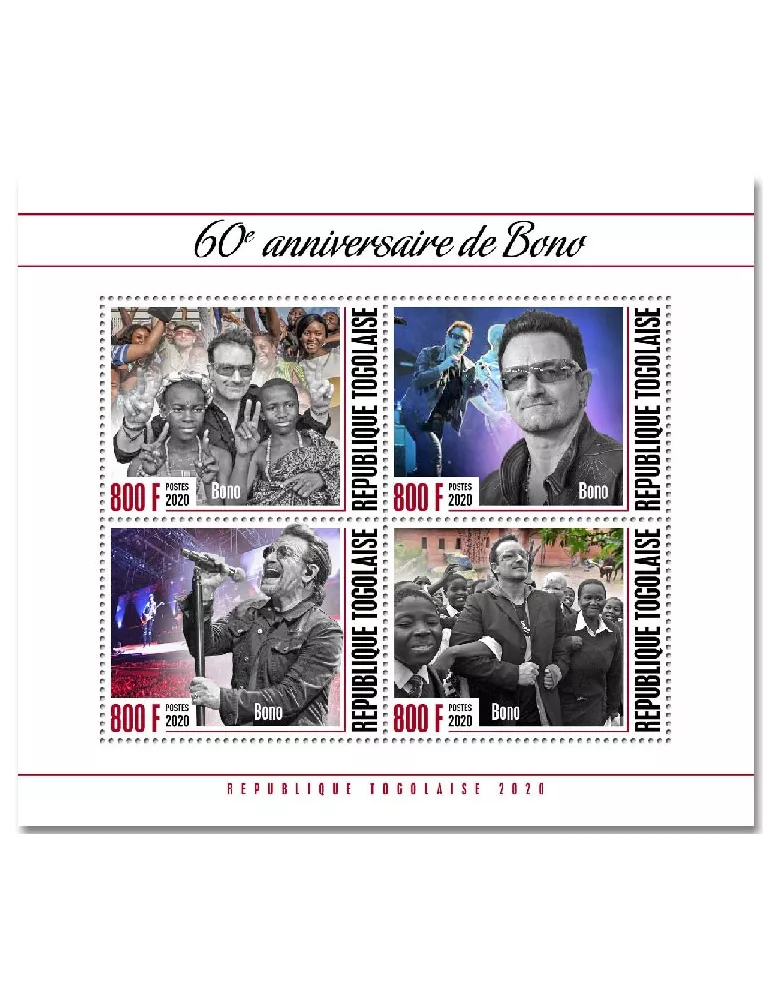 n° 8612/8615 - Timbre TOGO Poste