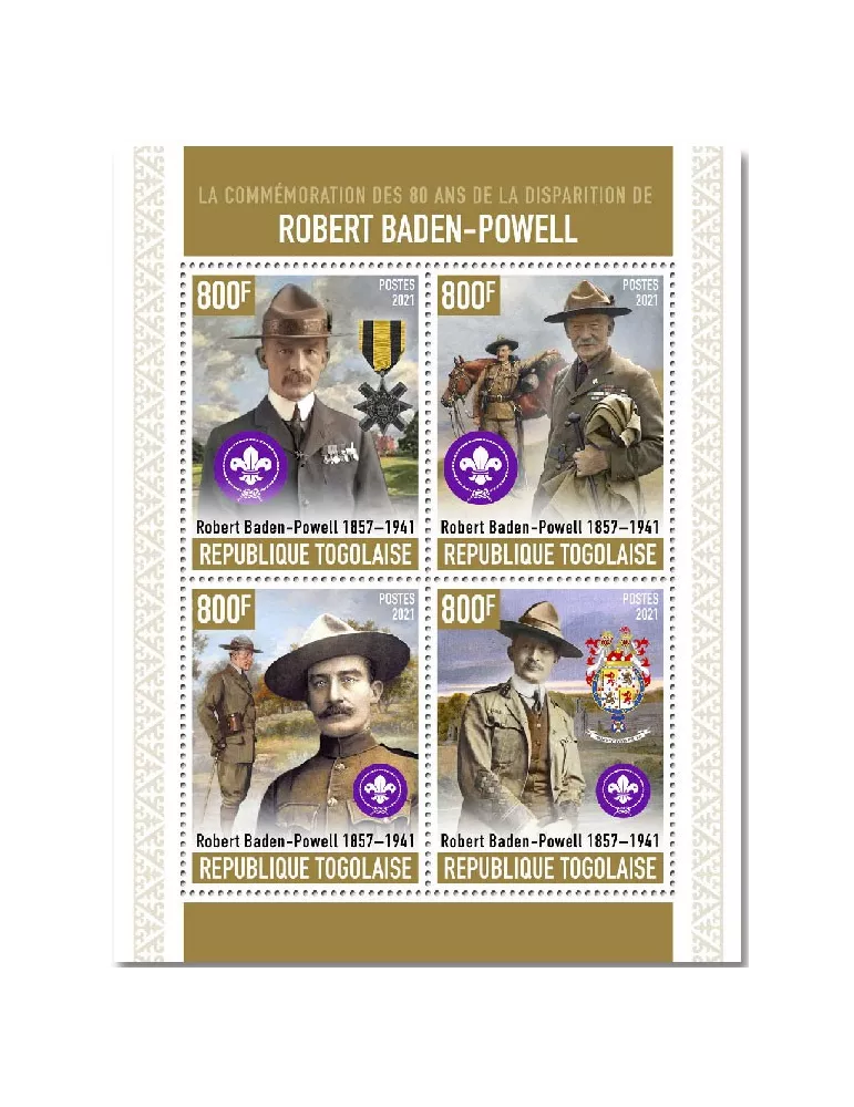 n° 8957/8960 - Timbre TOGO Poste