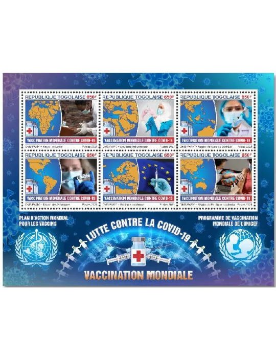 n° 9017/9022 - Timbre TOGO Poste