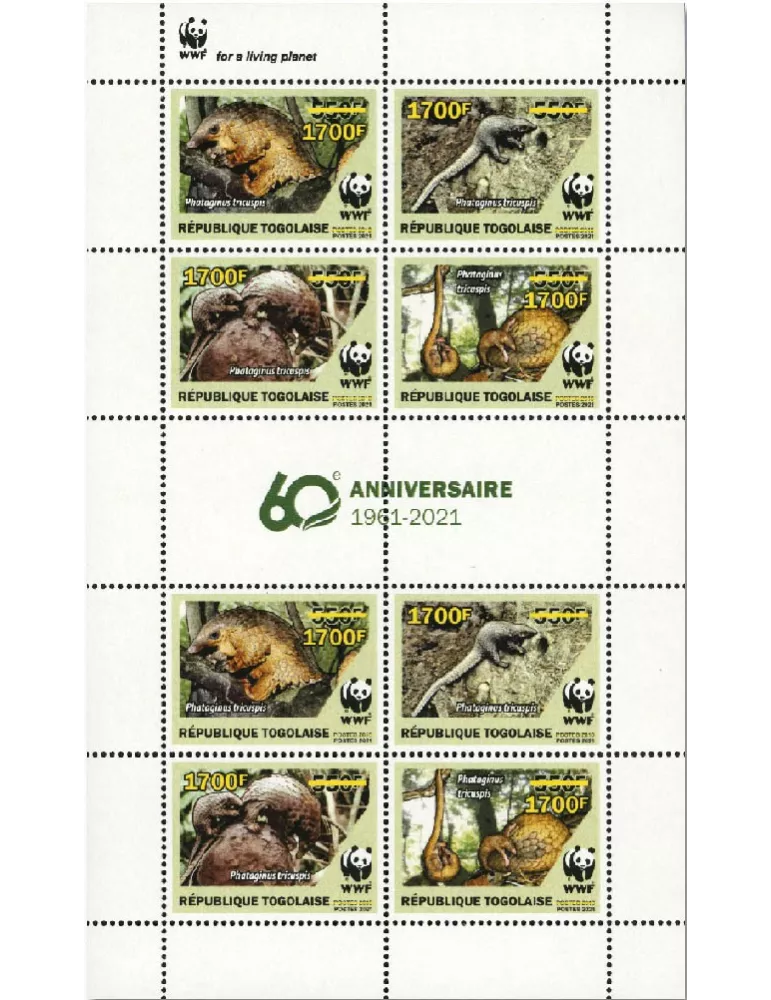 n° 9245/9248 (les 8 valeurs - 2 séries) - Timbre TOGO Poste