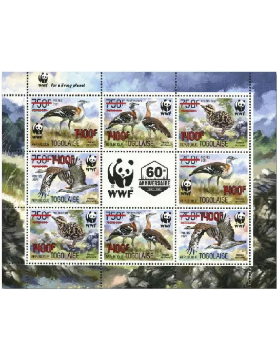 n° 9257/9260 (les 8 valeurs - 2 séries) - Timbre TOGO Poste