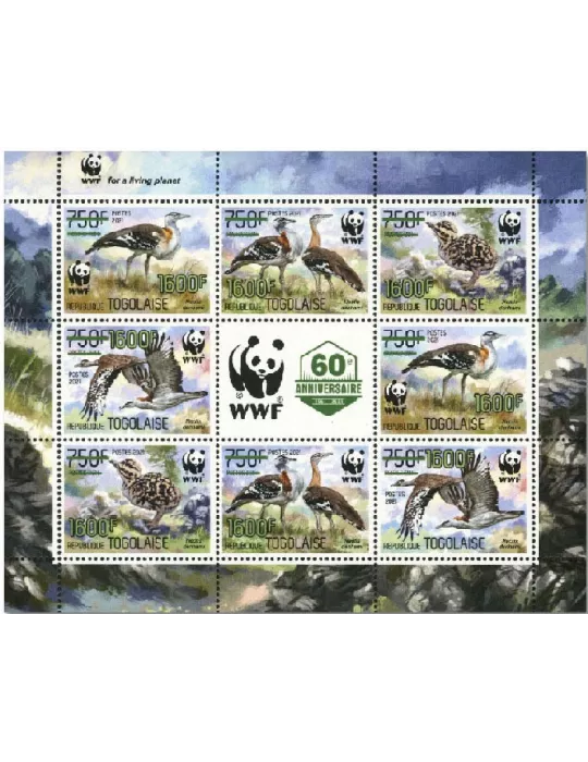 n° 9261/9264 (les 8 valeurs - 2 séries) - Timbre TOGO Poste