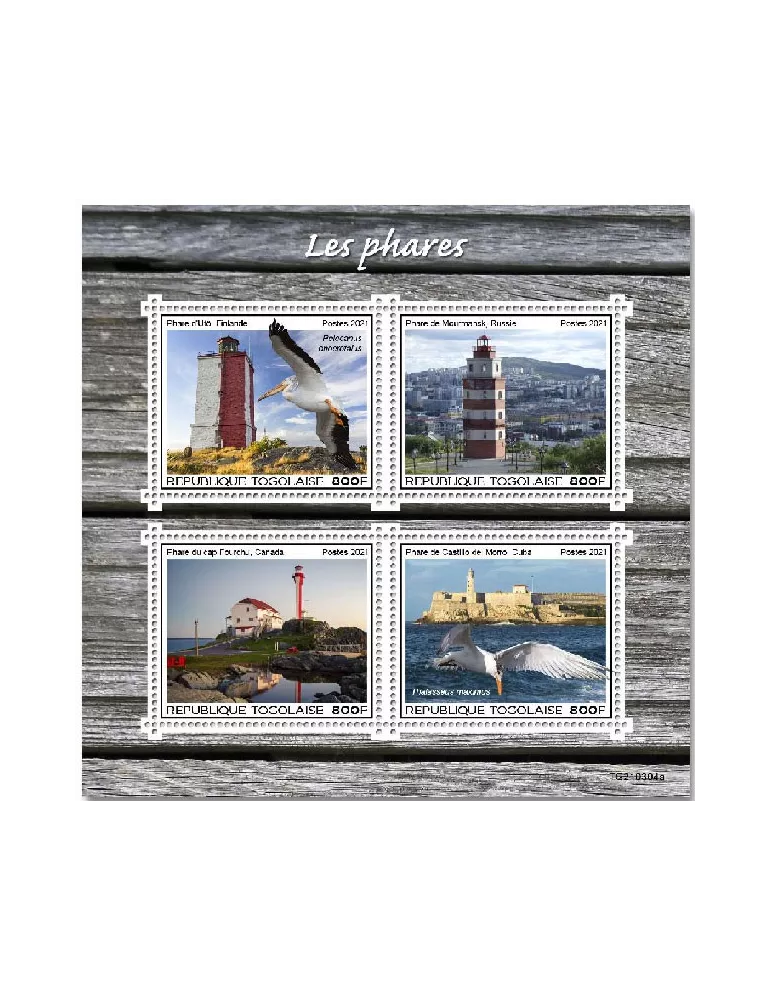 n° 9293/9296 - Timbre TOGO Poste