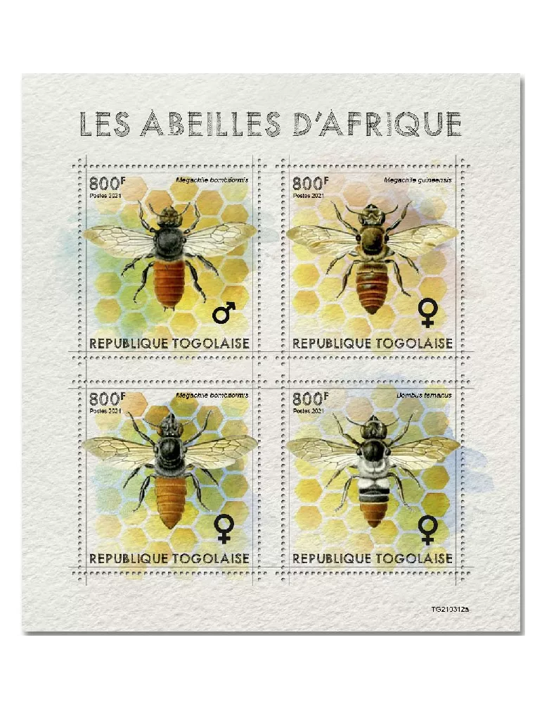 n° 9325/9328 - Timbre TOGO Poste