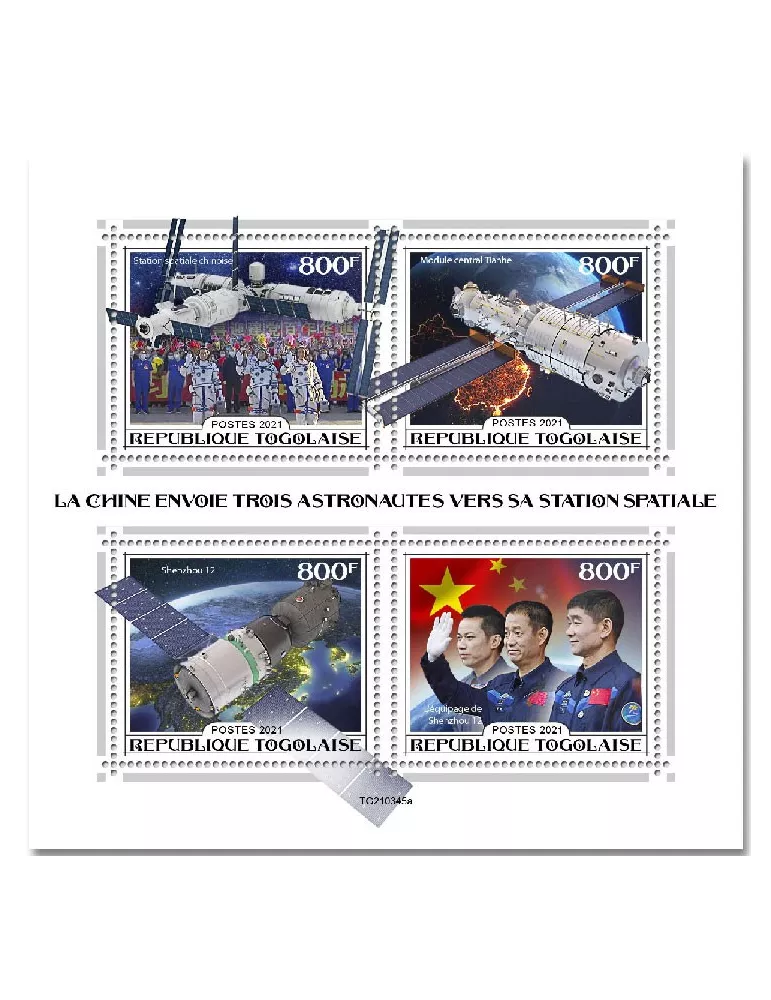 n° 9457/9460 - Timbre TOGO Poste