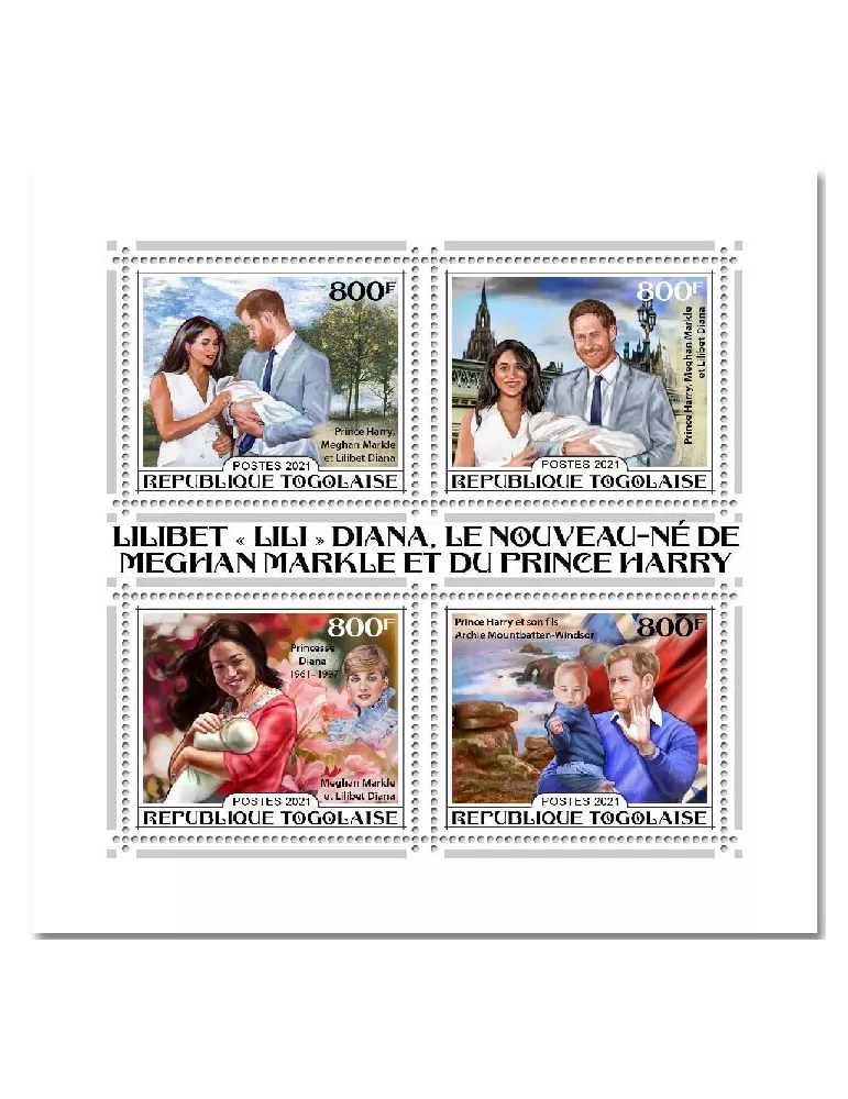 n° 9461/9464 - Timbre TOGO Poste