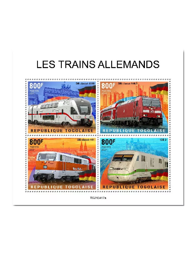 n° 9575/9578 - Timbre TOGO Poste