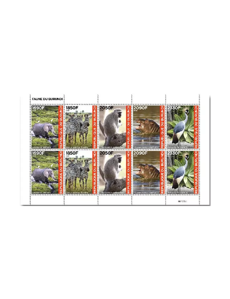 n° 2529/2538 - Timbre BURUNDI Poste