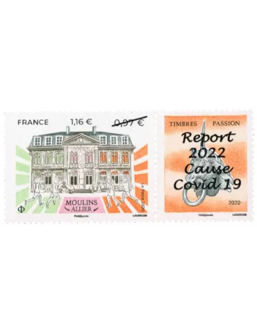 n° 5437A - Timbre France Poste (MOULINS (Surchargé))