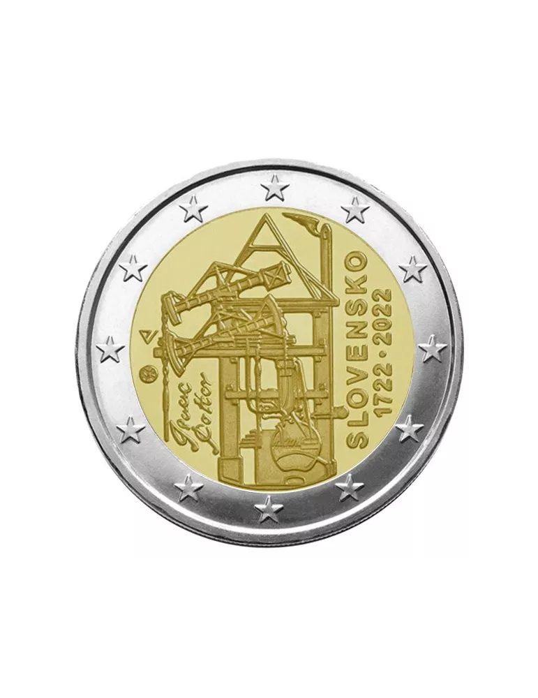 2 EURO COMMEMORATIVE 2022 : SLOVAQUIE (300 ans de la machine à vapeur)