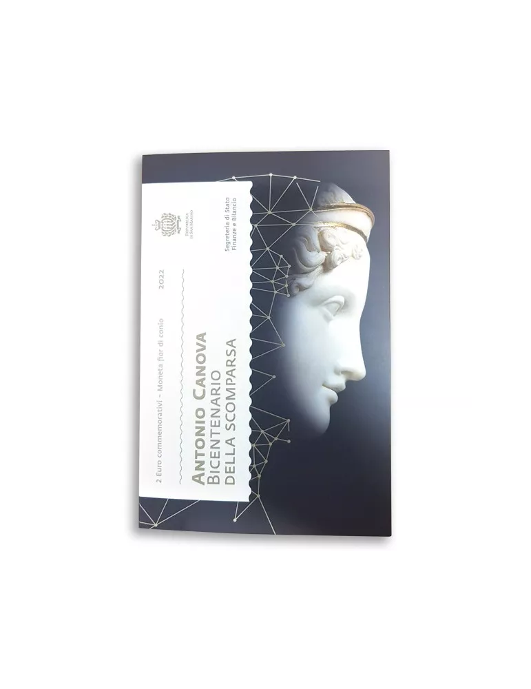 BU : 2 EURO COMMEMORATIVE 2022 : SAINT-MARIN (200 ans de la mort d´Antonio Canova)