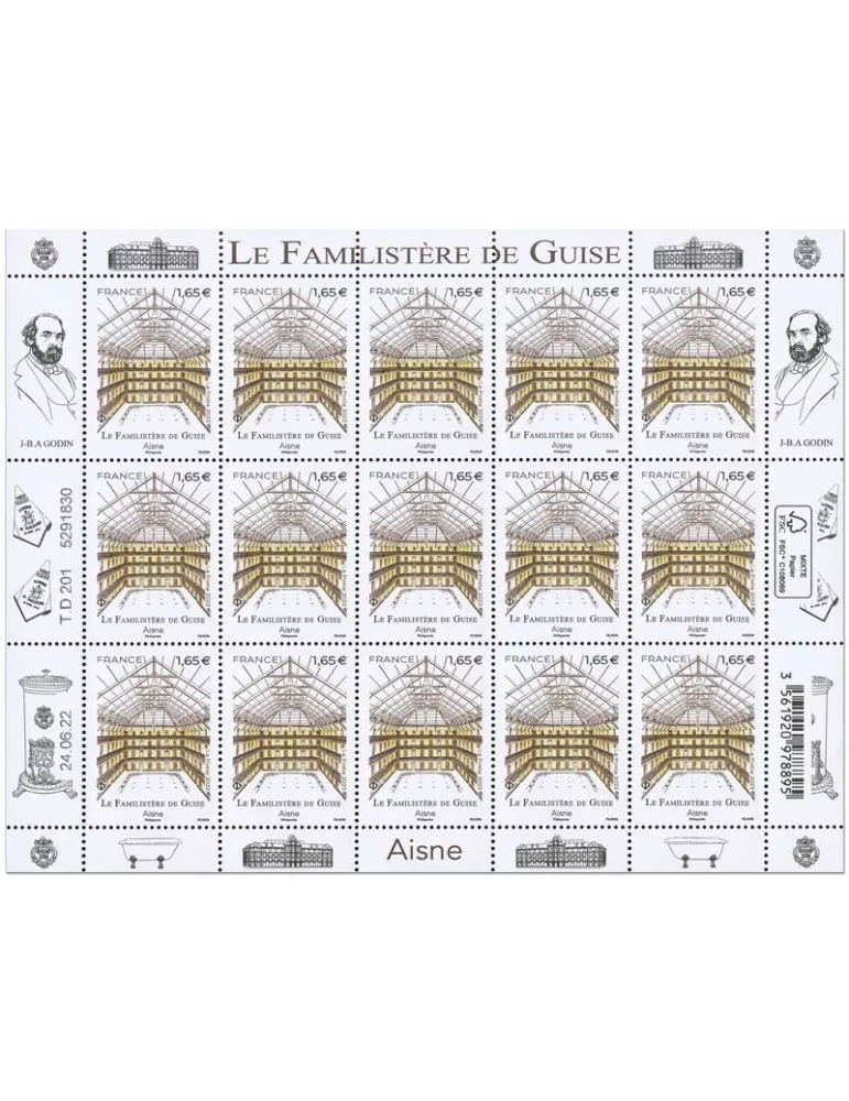 n° F77 - Timbre France Feuillets de France (n° 5618)