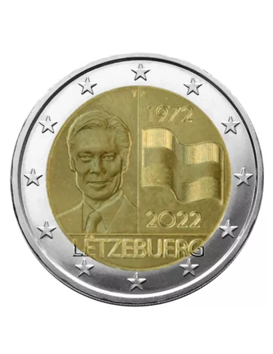 2 EURO COMMEMORATIVE 2022 : LUXEMBOURG (50 Ans du Drapeau Tricolore)