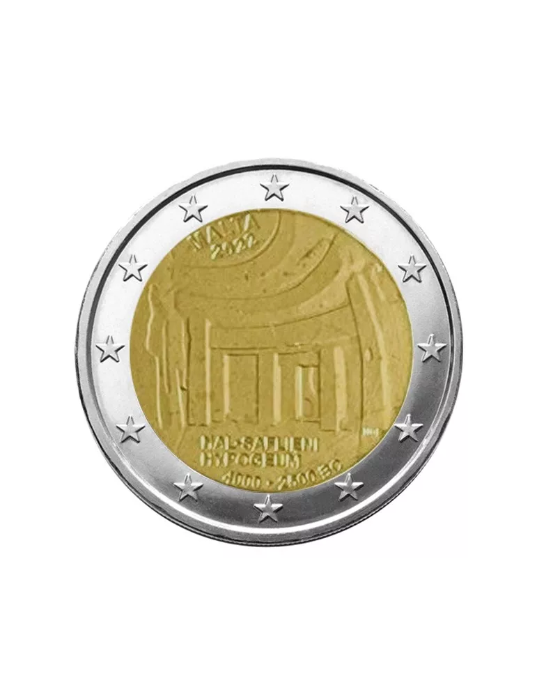 BU : 2 EURO COMMEMORATIVE 2022 : MALTE (Hypogée de Hal Saflieni)
