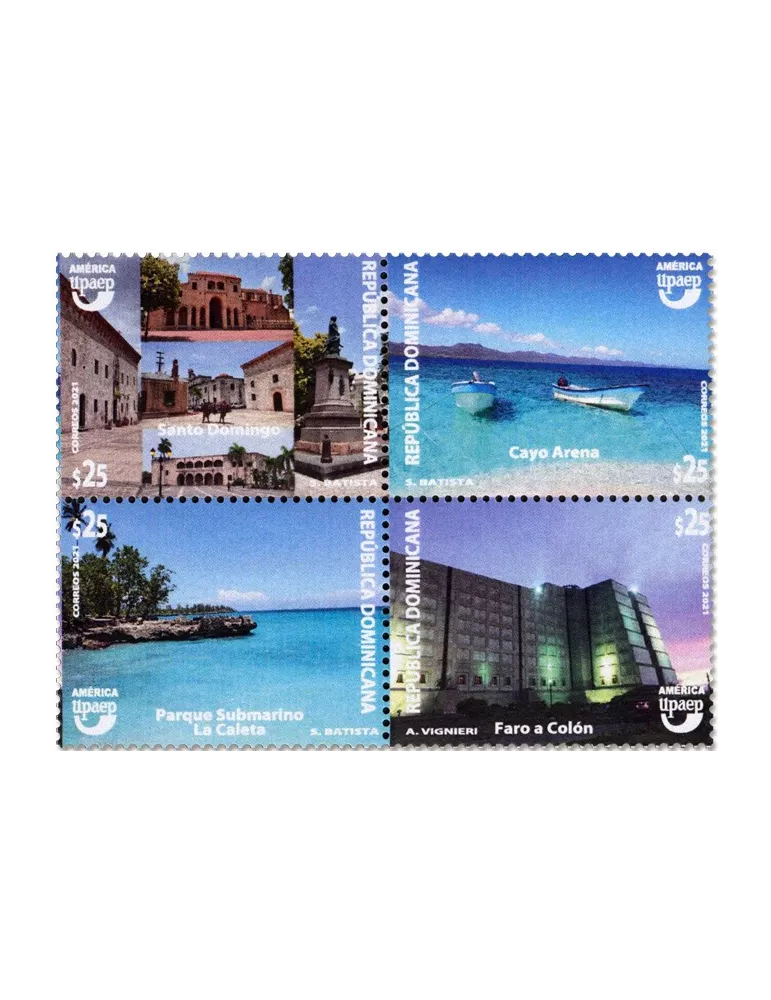 n° 2290/2293 - Timbre DOMINICAINE Poste