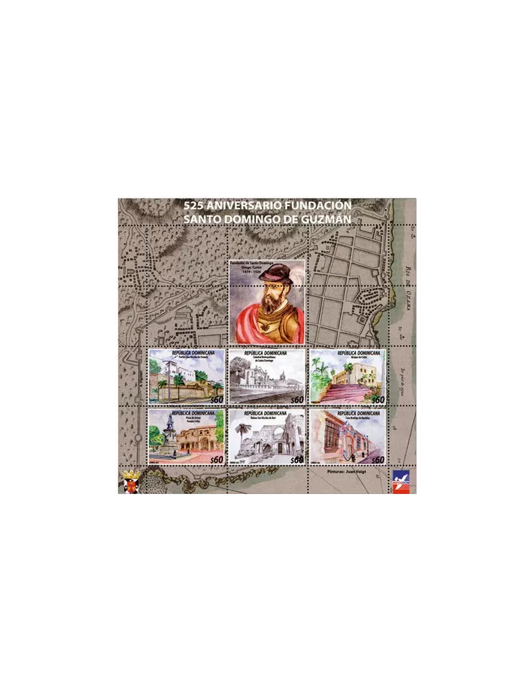 n° 2322/2327 et n° 2328/2333 - Timbre DOMINICAINE Poste