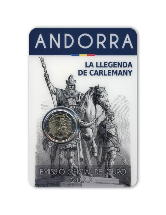 BU : 2 EURO COMMEMORATIVE 2022 : ANDORRE (La légende de Charlemagne)