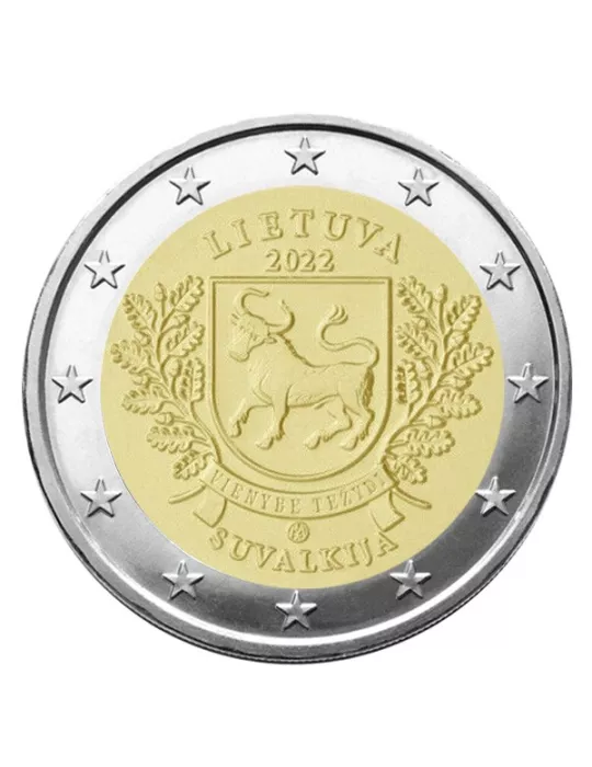 2 EURO COMMEMORATIVE 2022 : LITUANIE (Région historique de Suvalkja)