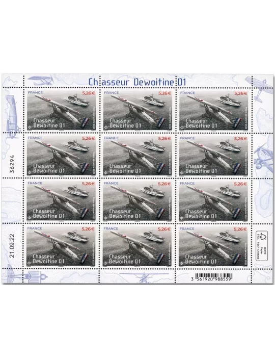 n° F2 - Timbre France Feuillets de France (PA n° 92)