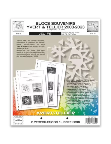 FEUILLETS YVERT & TELLIER FS : 2008/2023 (JEUX SANS POCHETTES)