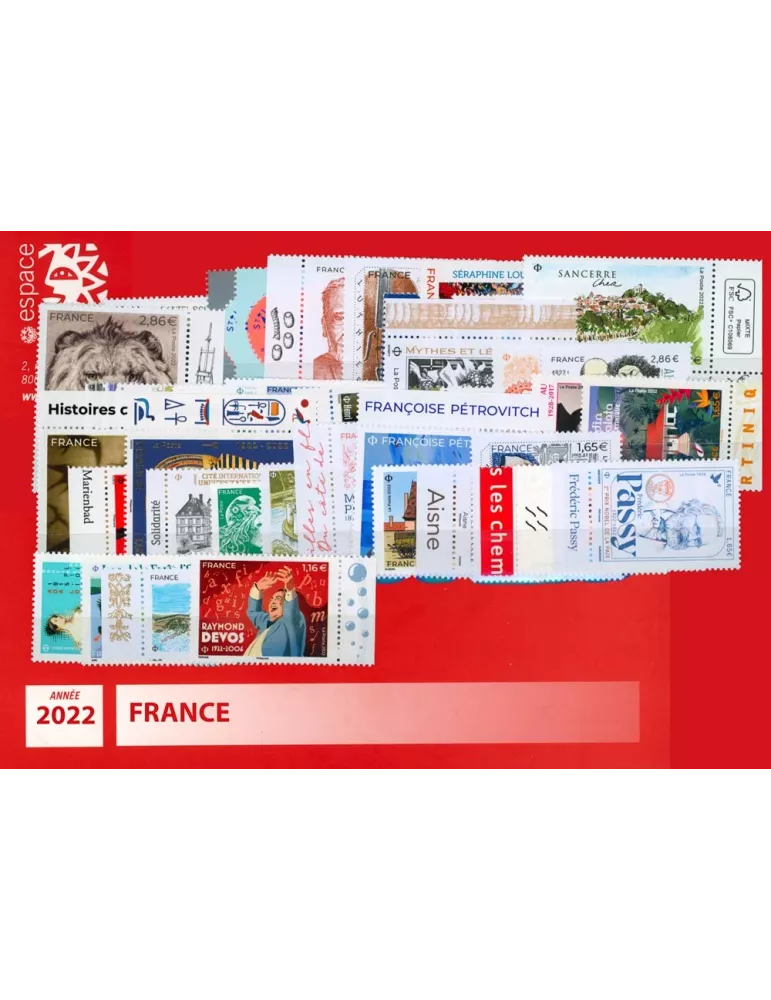 n° 5545/F5642 - Timbre France Année complète (2022)