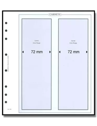 Feuille AV : pour 2 carnets Croix-rouge (x10) - AV EDITIONS® 2