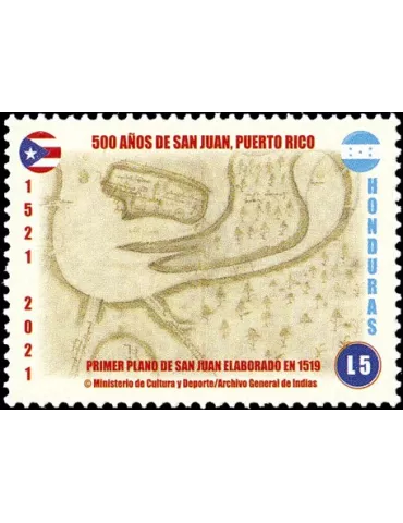 n° 335/338 - Timbre HONDURAS Poste 2
