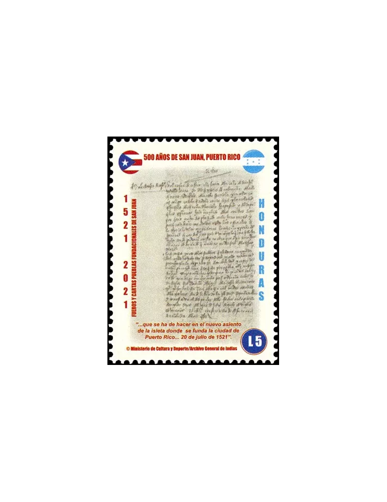 n° 335a/338a - Timbre HONDURAS Poste