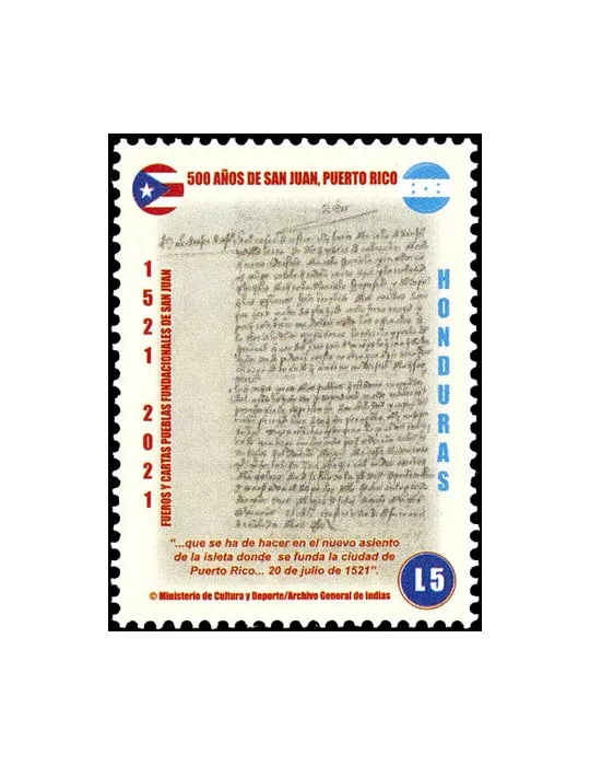 n° 335a/338a - Timbre HONDURAS Poste