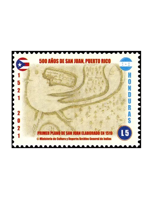 n° 335a/338a - Timbre HONDURAS Poste