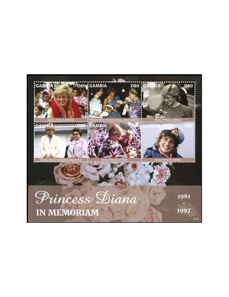 n° 6282/6287 - Timbre GAMBIE Poste