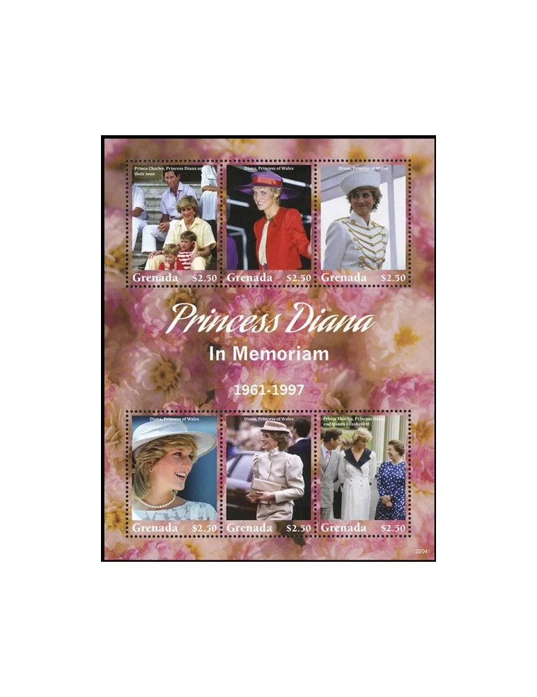 n° 6589/6594 - Timbre GRENADE Poste