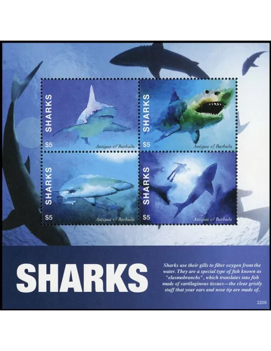 n° 5199/5202 - Timbre ANTIGUA Poste