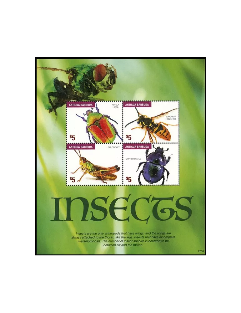 n° 5203/5206 - Timbre ANTIGUA Poste