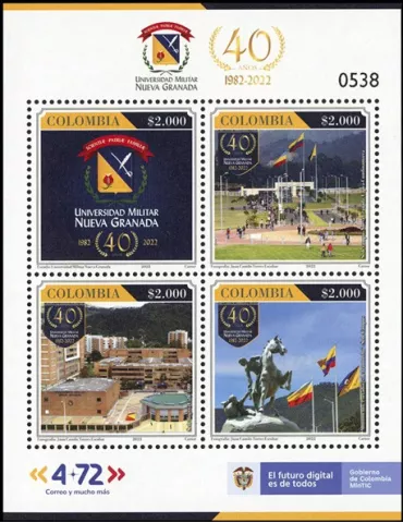 n° 2471/2474 - Timbre COLOMBIE Poste