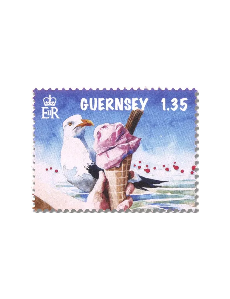 n° 1925/1927 + n°1924 - Timbre GUERNESEY Poste