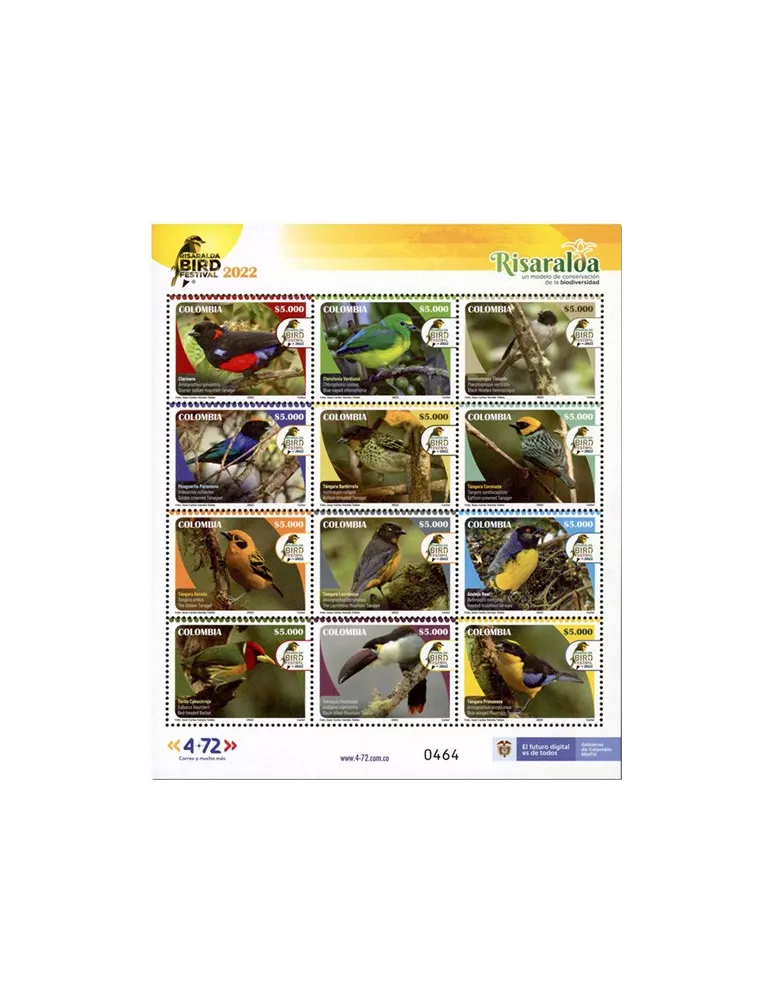 n° 2438/2449 - Timbre COLOMBIE Poste