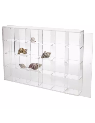 VITRINE EN PLEXI PETIT FORMAT : 24 CASES - SAFE®