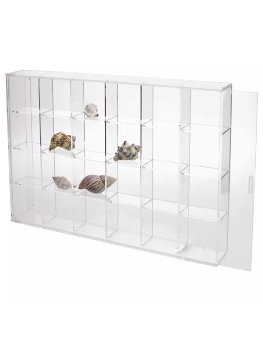 VITRINE EN PLEXI PETIT FORMAT : 24 CASES - SAFE®